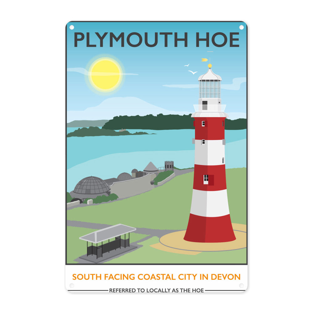 Plymouth Hoe Devon Metal Sign Love Your Location