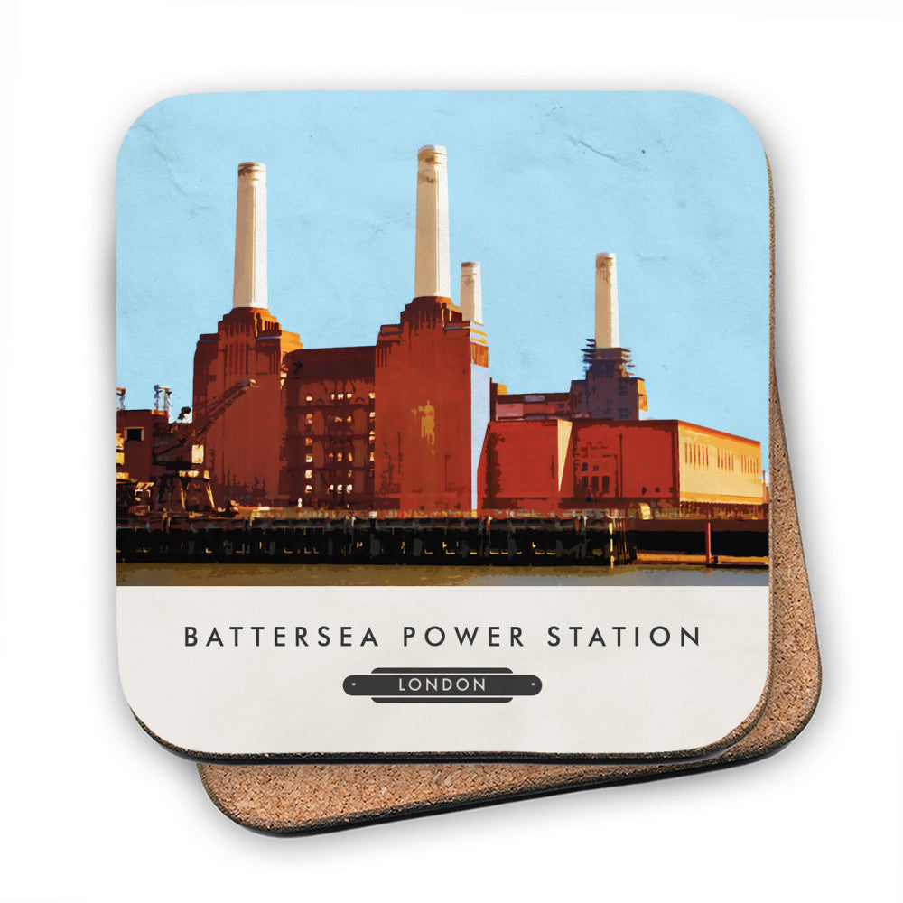 Battersea Power Station London MDF Coaster Love Your Location