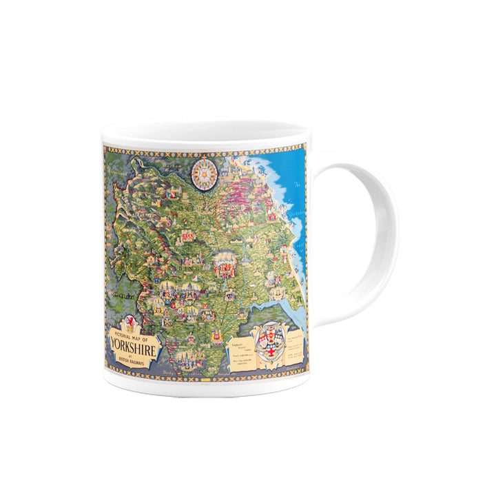 Yorkshire, Pictorial Map, British Railways Mug