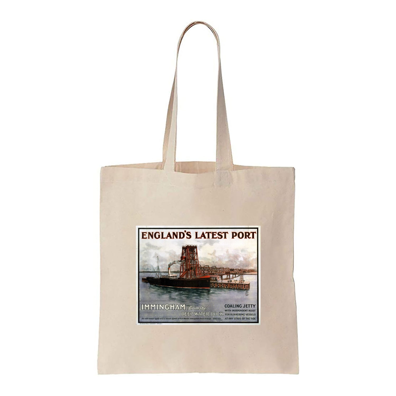 Immingham, England's Latest Port - Canvas Tote Bag