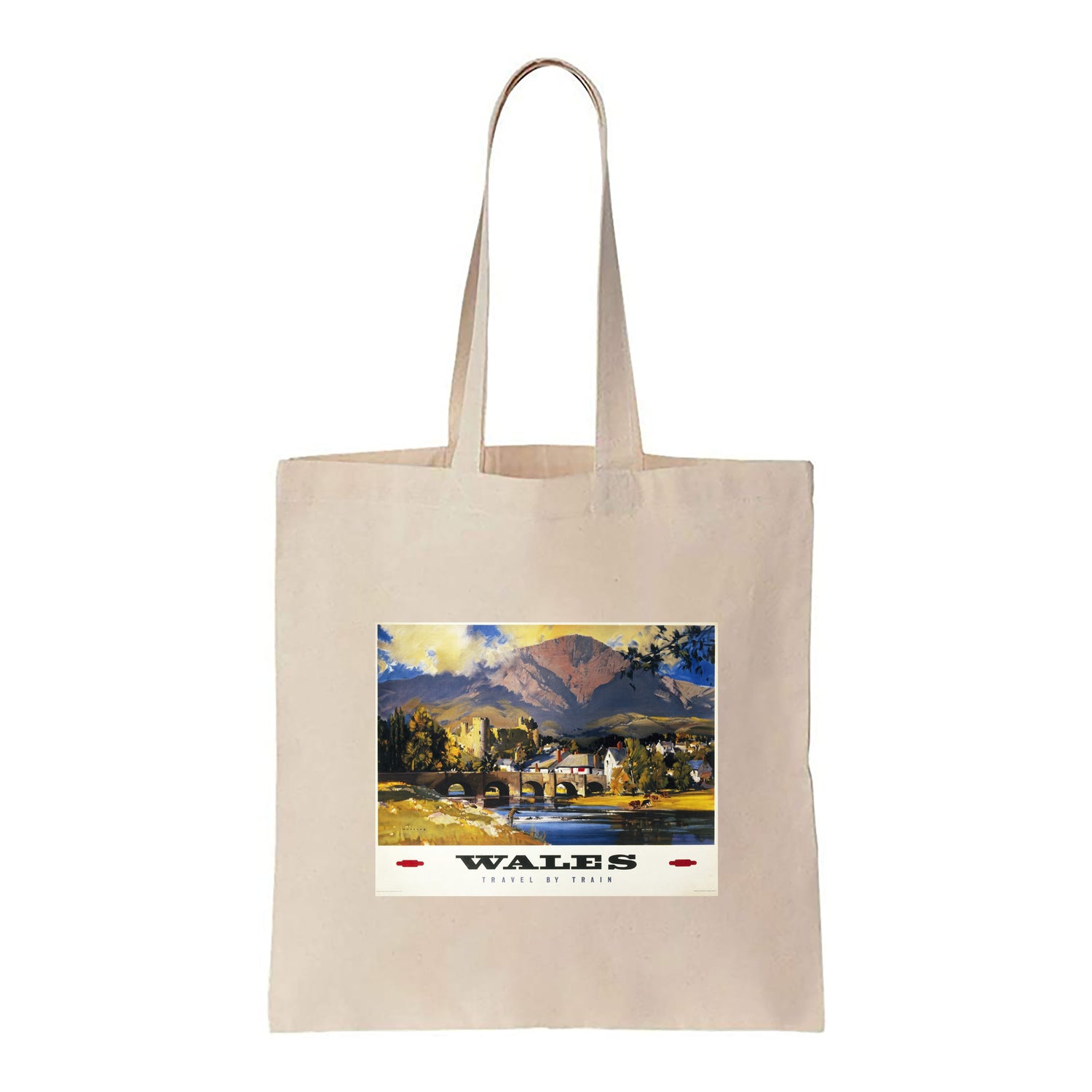 Wales, Travel By Train, British Railways - Canvas Tote Bag