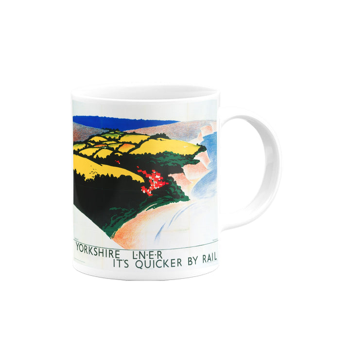 Yorkshire, It's Quicker By Rail, LNER Mug