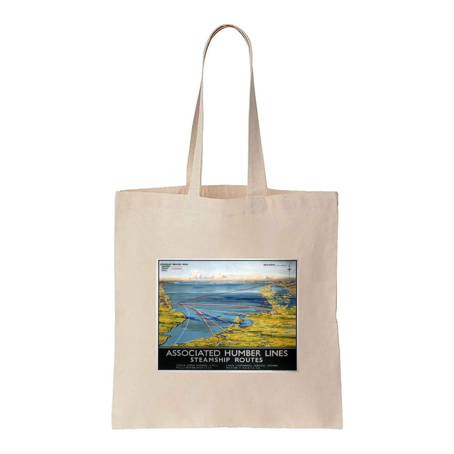 Associated Humber Lines, Steamship Routes - Canvas Tote Bag