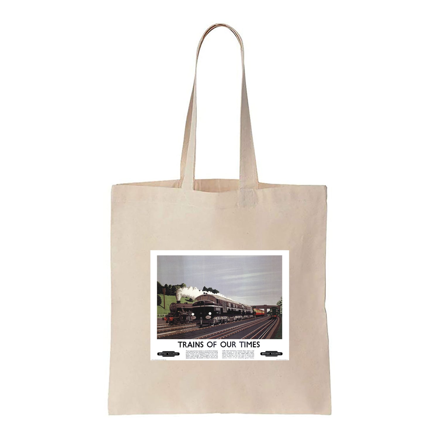 Trains Of Our Times, British Railways - Canvas Tote Bag