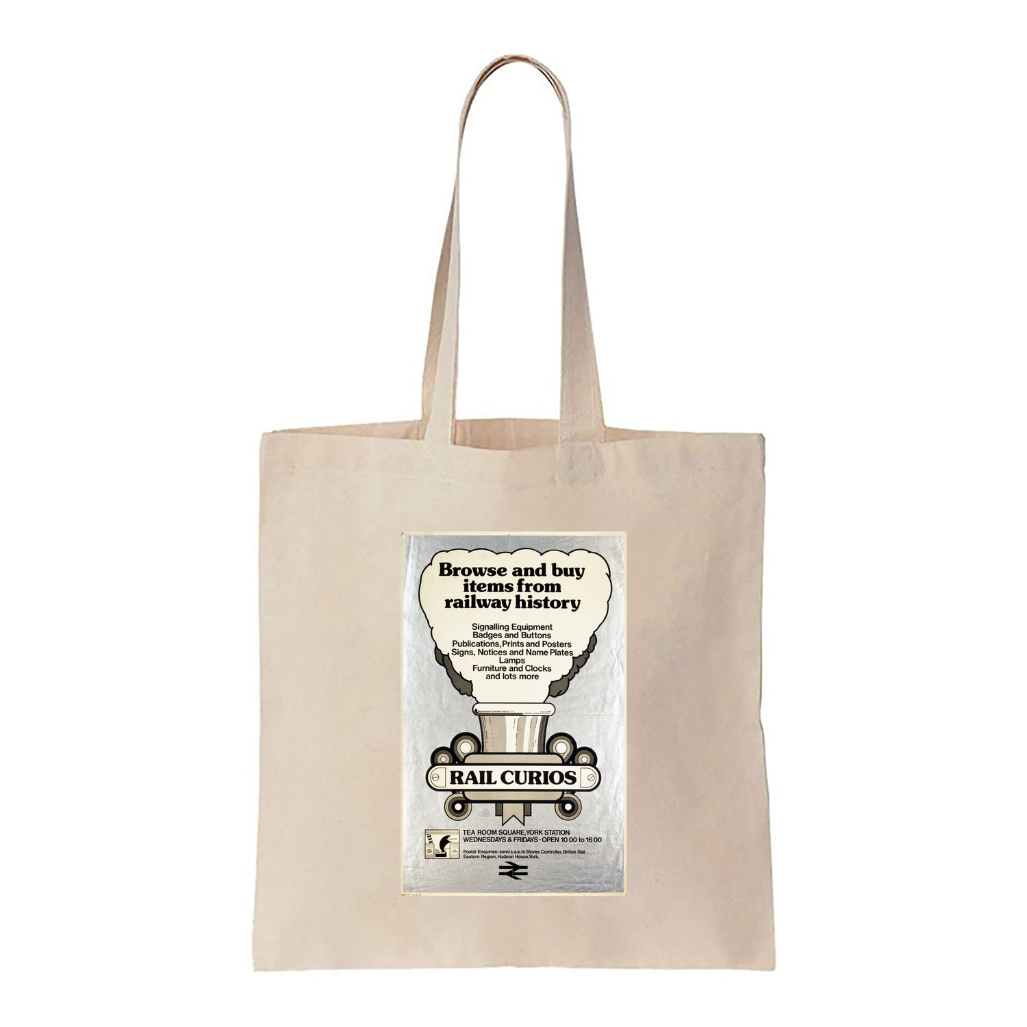 Rail Curios, Browse and buy from Railway History - Canvas Tote Bag