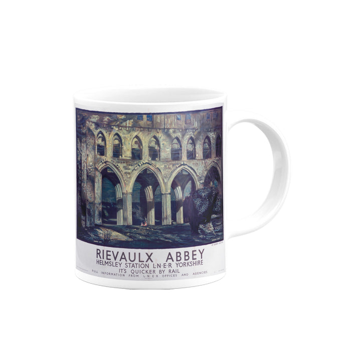 Rievaulx Abbey, It's Quicker By Rail Mug