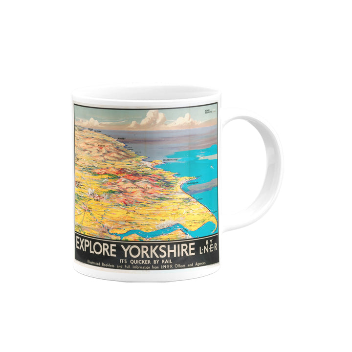 Explore Yorkshire - By LNER, It's Quicker By Rail Mug