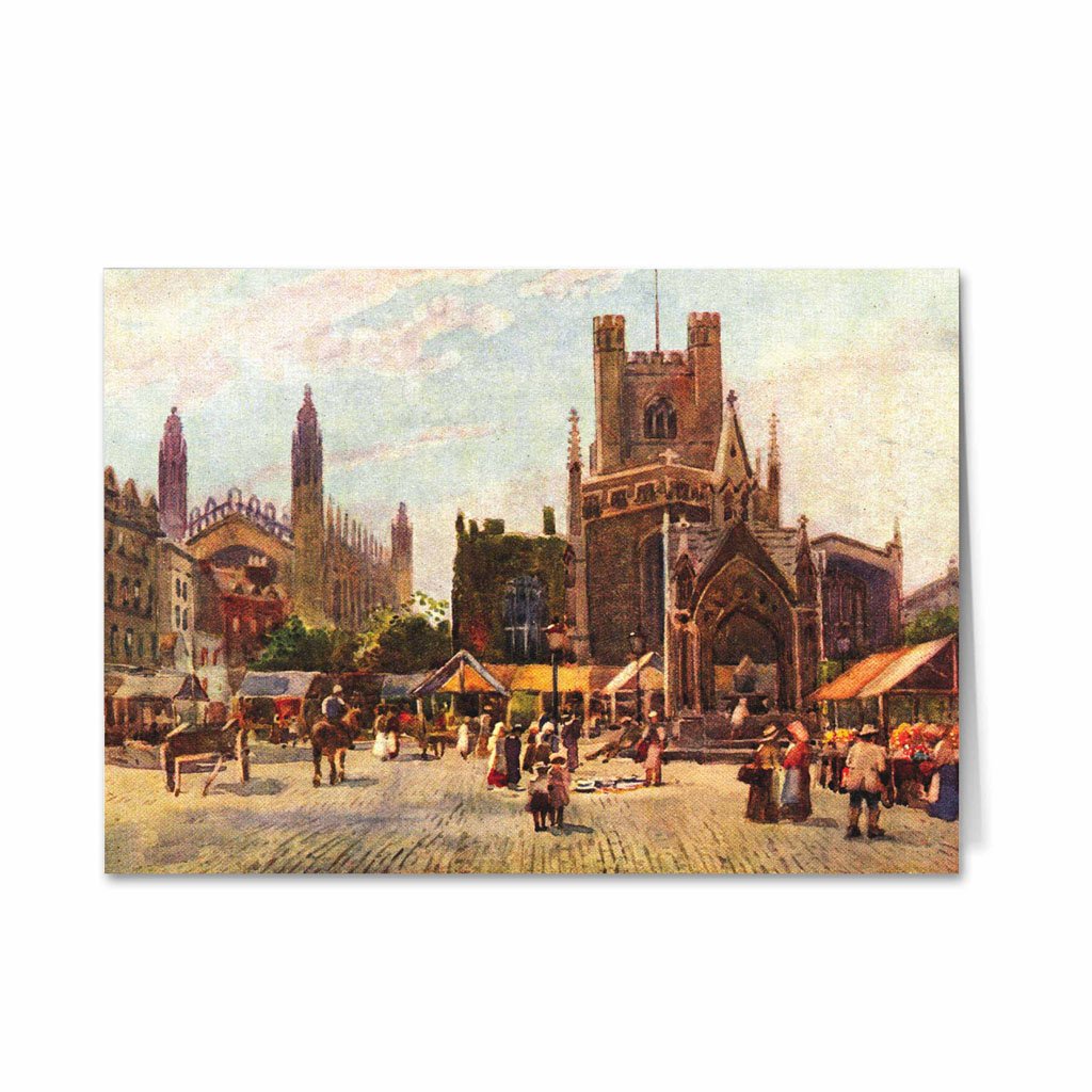 Market Square Cambridge Greeting Card