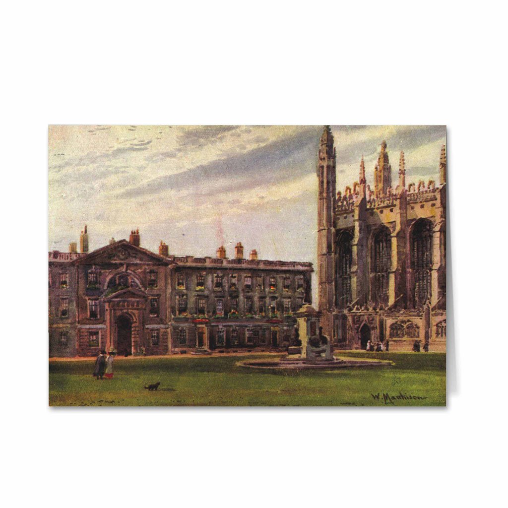 King's College Chapel and the Fellow's Building Greeting Card