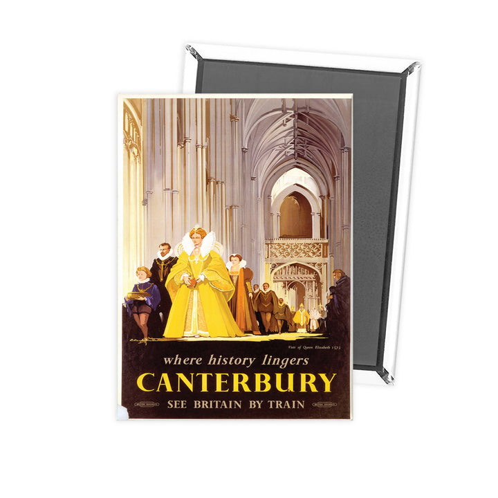 Railway Posters - Canterbury Fridge Magnet