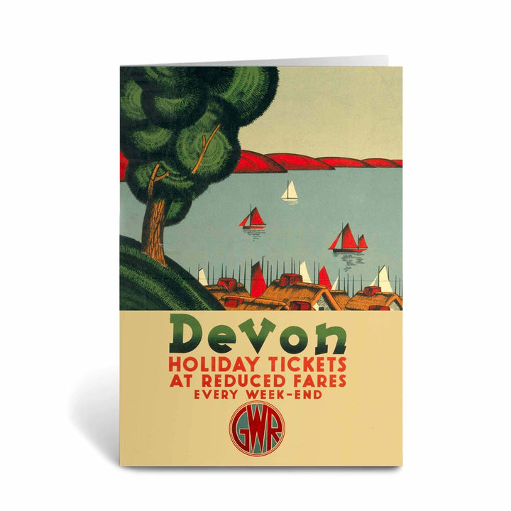 Devon Holiday Tickets at Reduced Fares Greeting Card