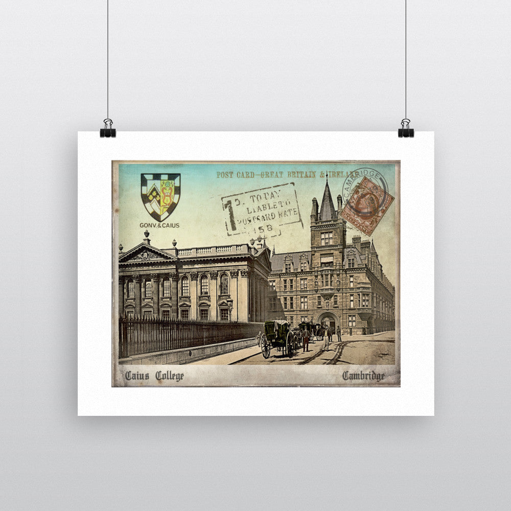 Caius College, Cambridge 90x120cm Fine Art Print