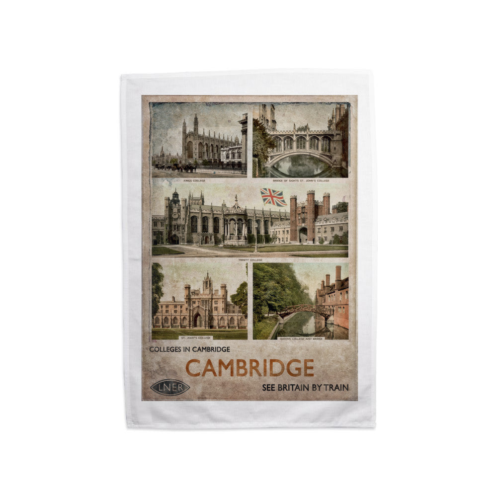 Cambridge Colleges Tea Towel