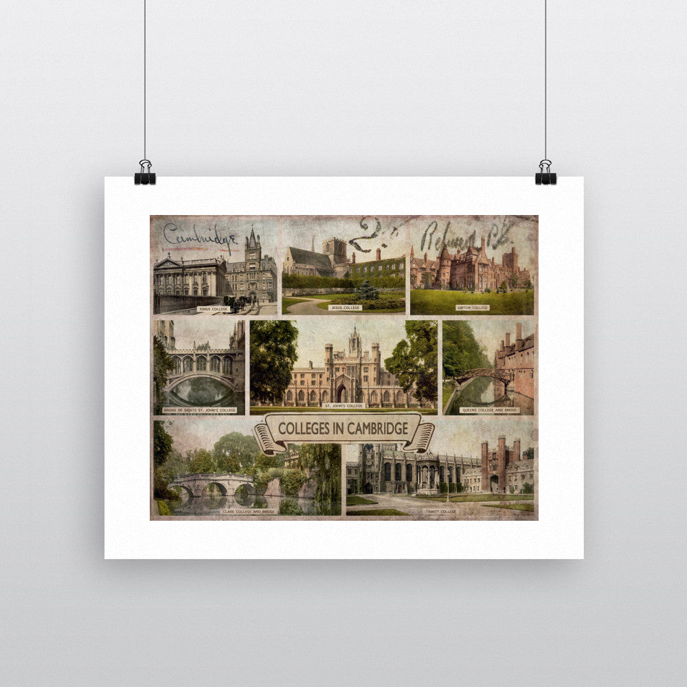 Cambridge Colleges 90x120cm Fine Art Print