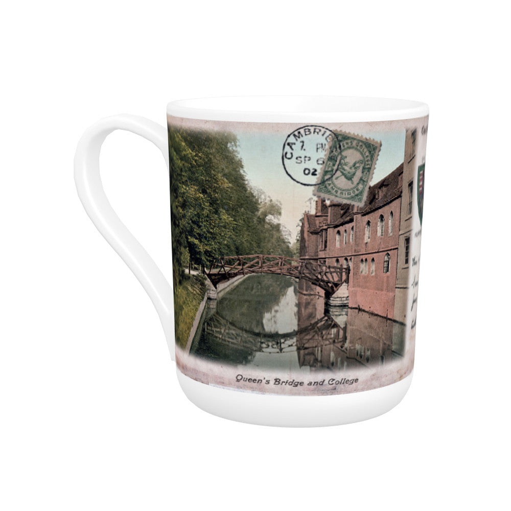 Queens Bridge and College, Cambridge Bone China Mug