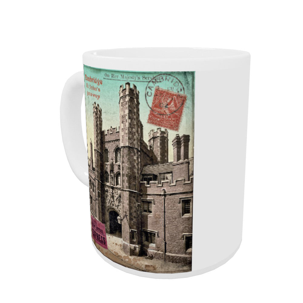 St Johns Gateway, Cambridge Coloured Insert Mug