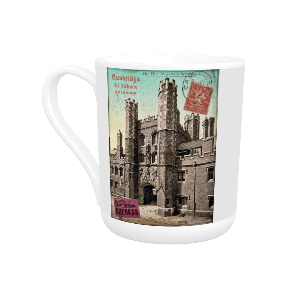 St Johns Gateway, Cambridge Bone China Mug