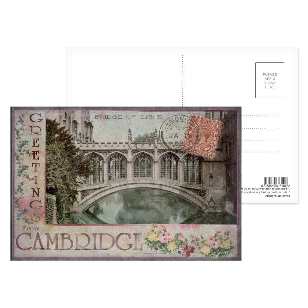 Bridge of Sighs, Cambridge Postcard Pack