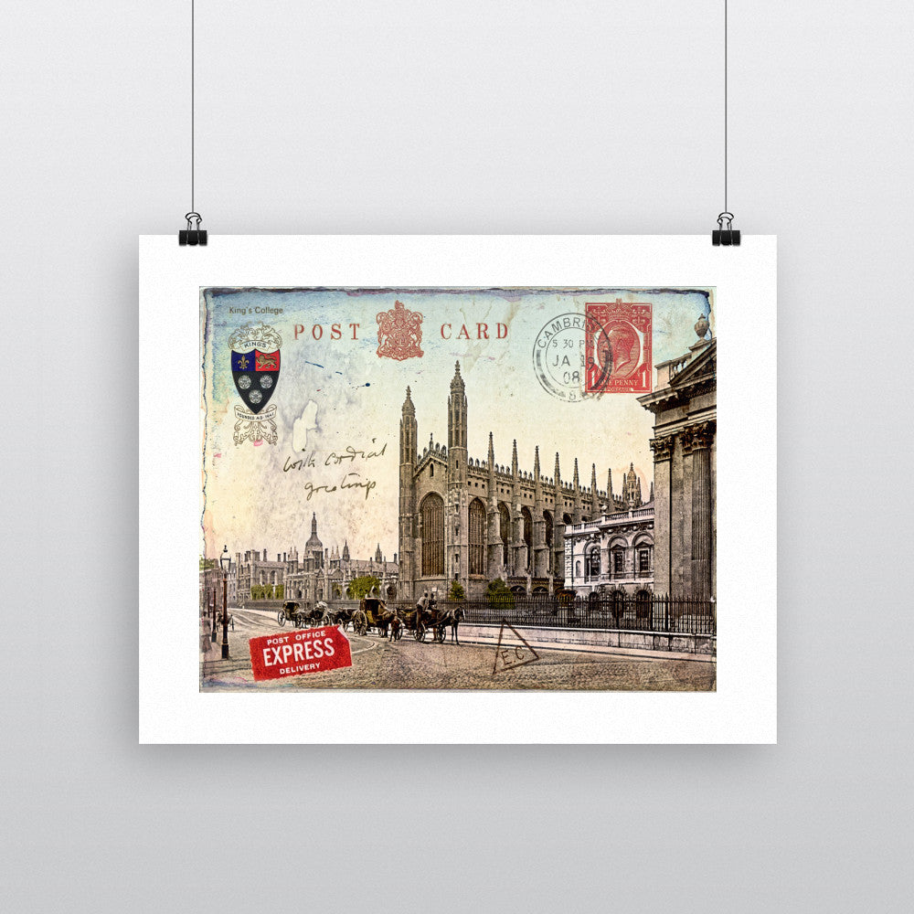 Kings College, Cambridge 90x120cm Fine Art Print