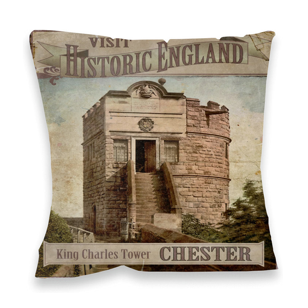 King Charles Tower, Chester Fibre Filled Cushion