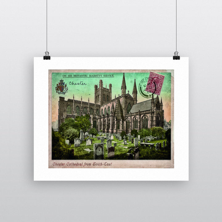 Chester Cathedral 90x120cm Fine Art Print