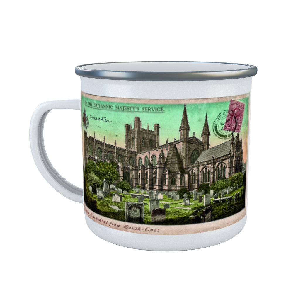 Chester Cathedral Enamel Mug