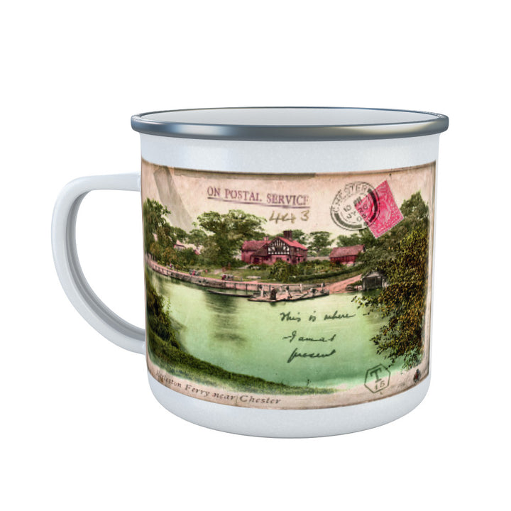 Eccleston Ferry near Chester Enamel Mug