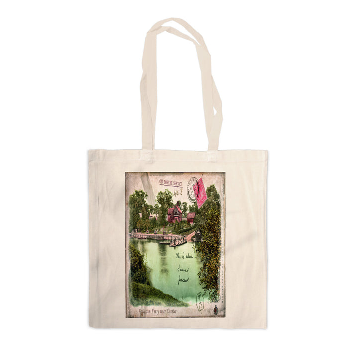 Eccleston Ferry near Chester Canvas Tote Bag