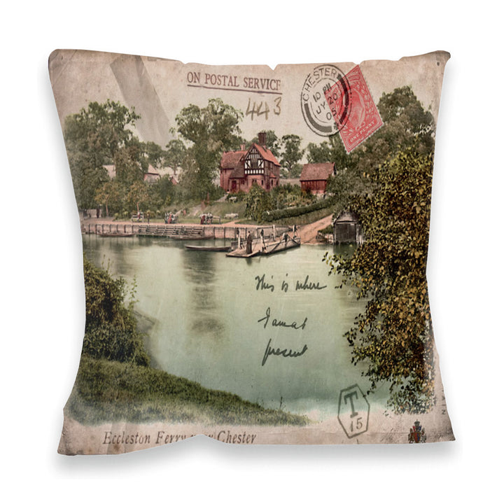 Eccleston Ferry near Chester Fibre Filled Cushion