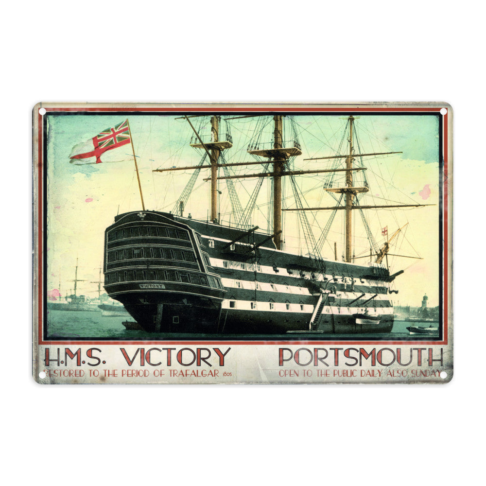 HMS Victory, Portsmouth Metal Sign