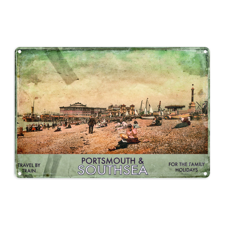 Portsmouth and Southsea Metal Sign