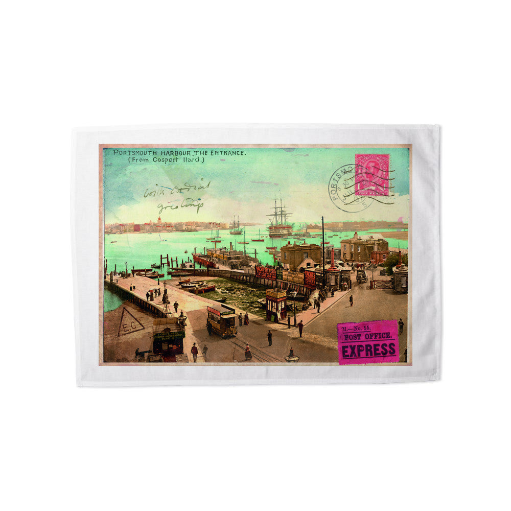 Portsmouth Harbour Tea Towel