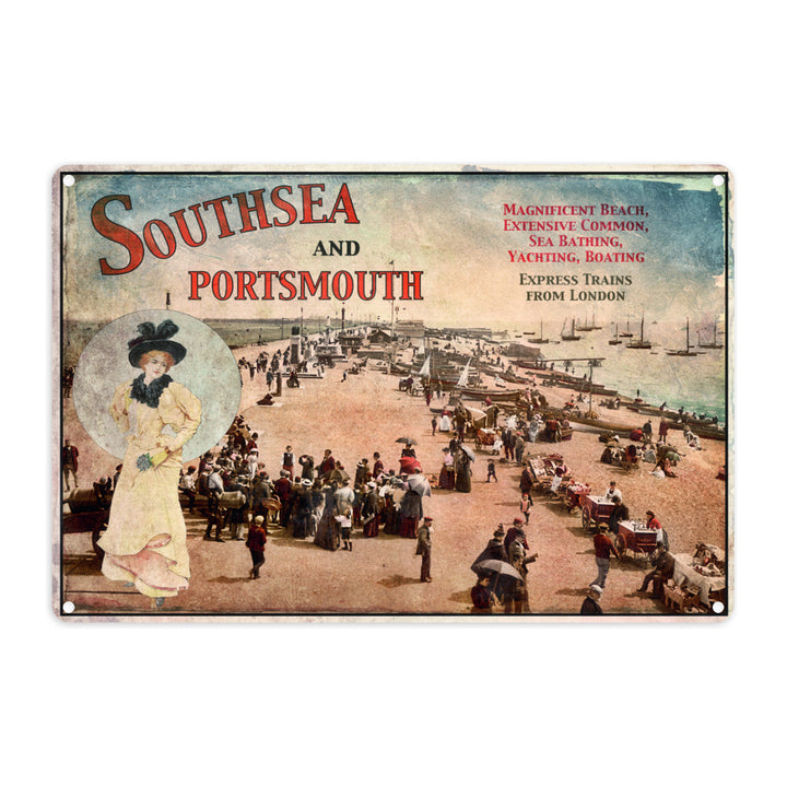 Southsea and Portsmouth Metal Sign