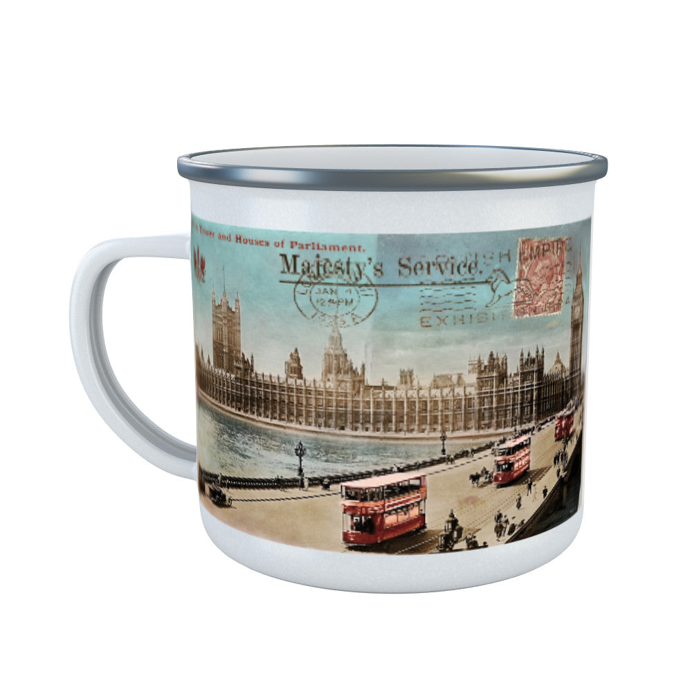 Houses of Parliament, London Enamel Mug