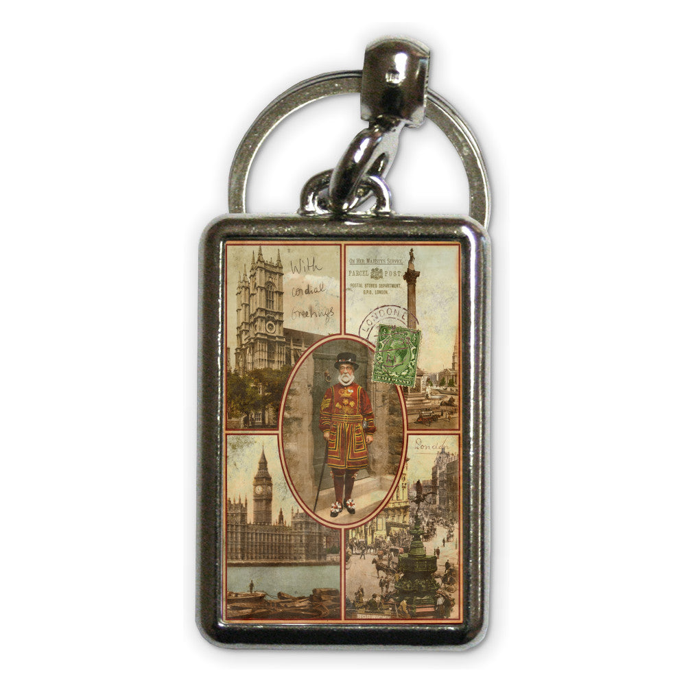 London Metal Keyring