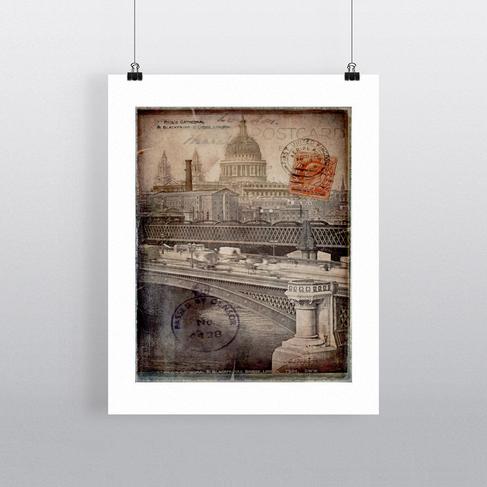 St Pauls Cathedral, London 90x120cm Fine Art Print