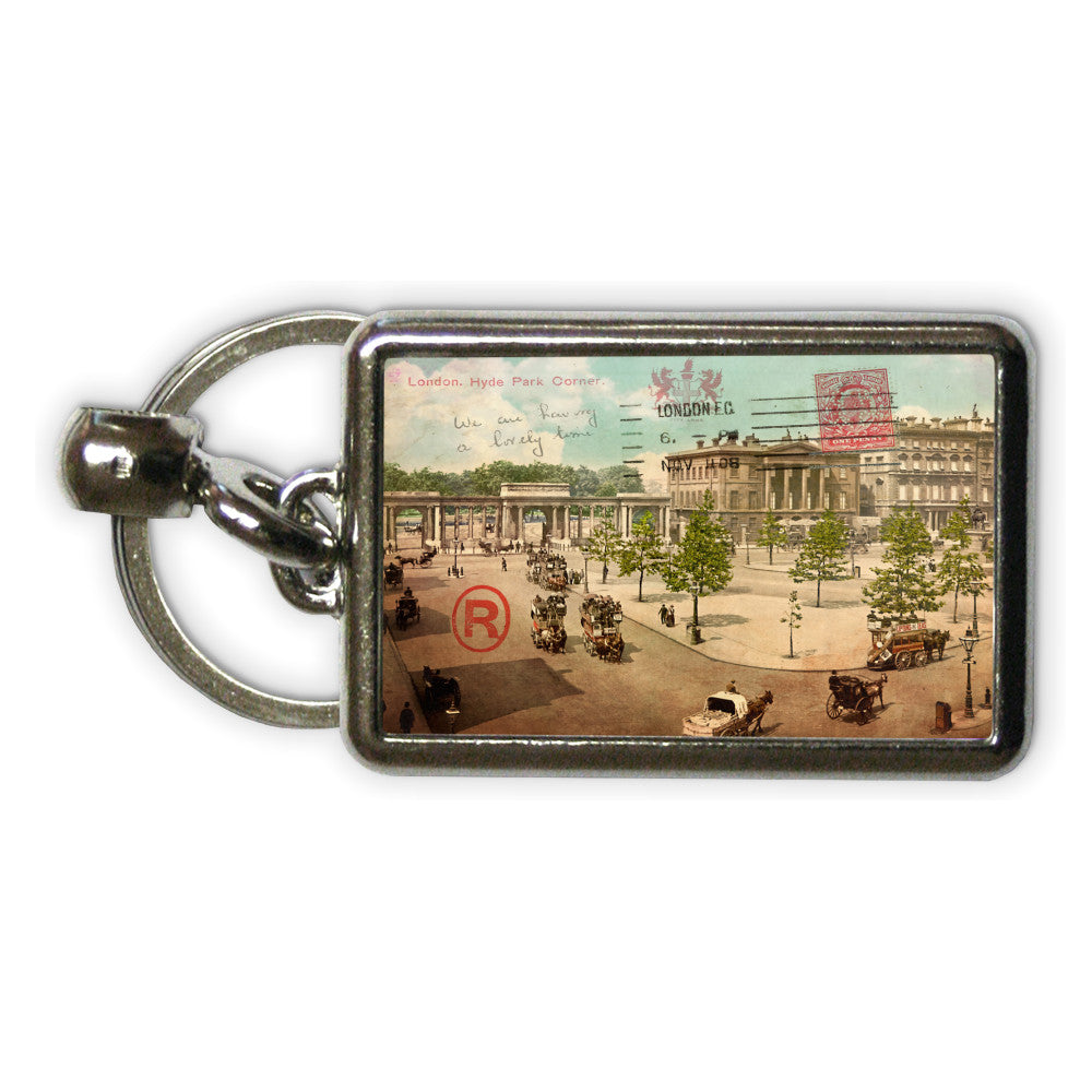 Hyde Park Corner, London Metal Keyring