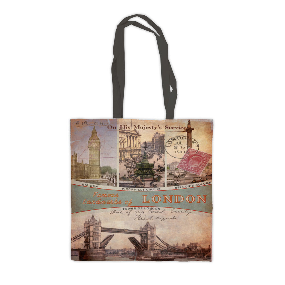 Famous Landmarks of London Premium Tote Bag