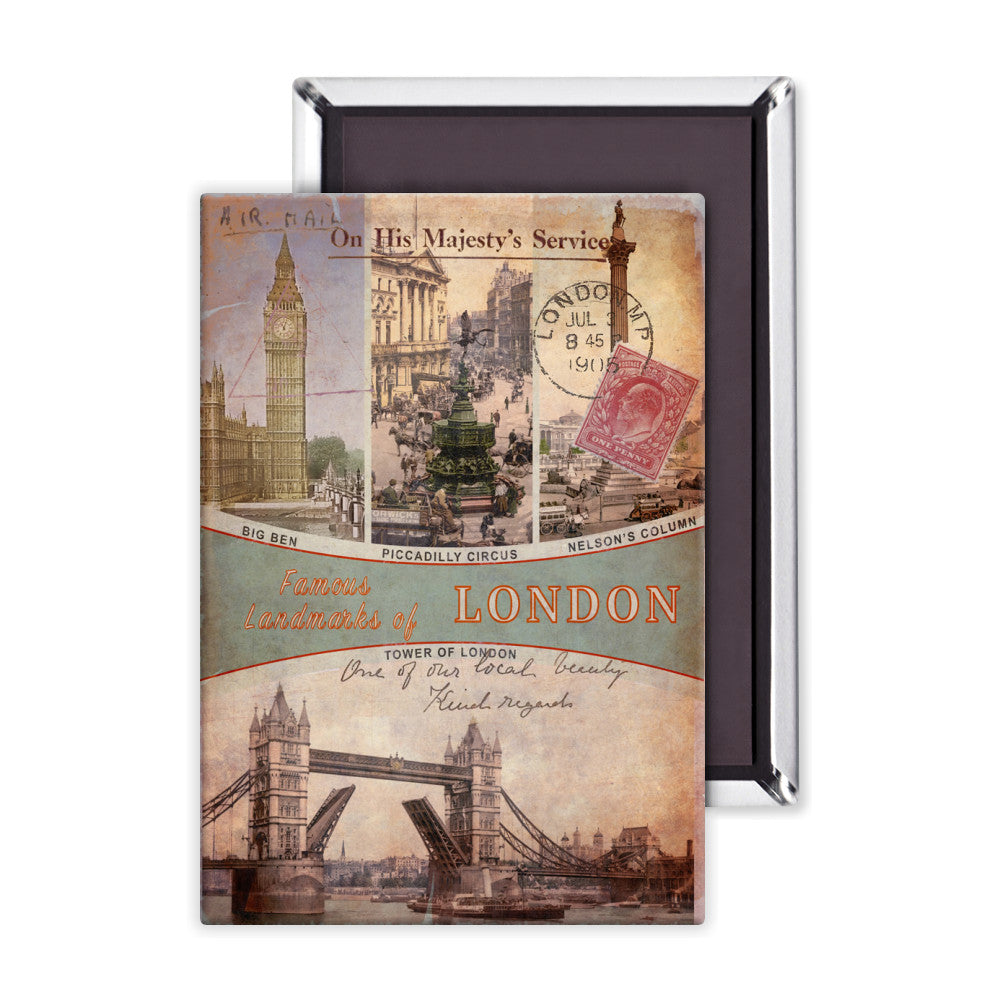 Famous Landmarks of London Magnet