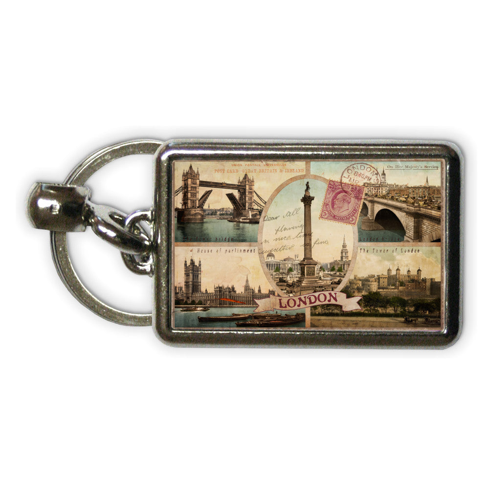 London Metal Keyring