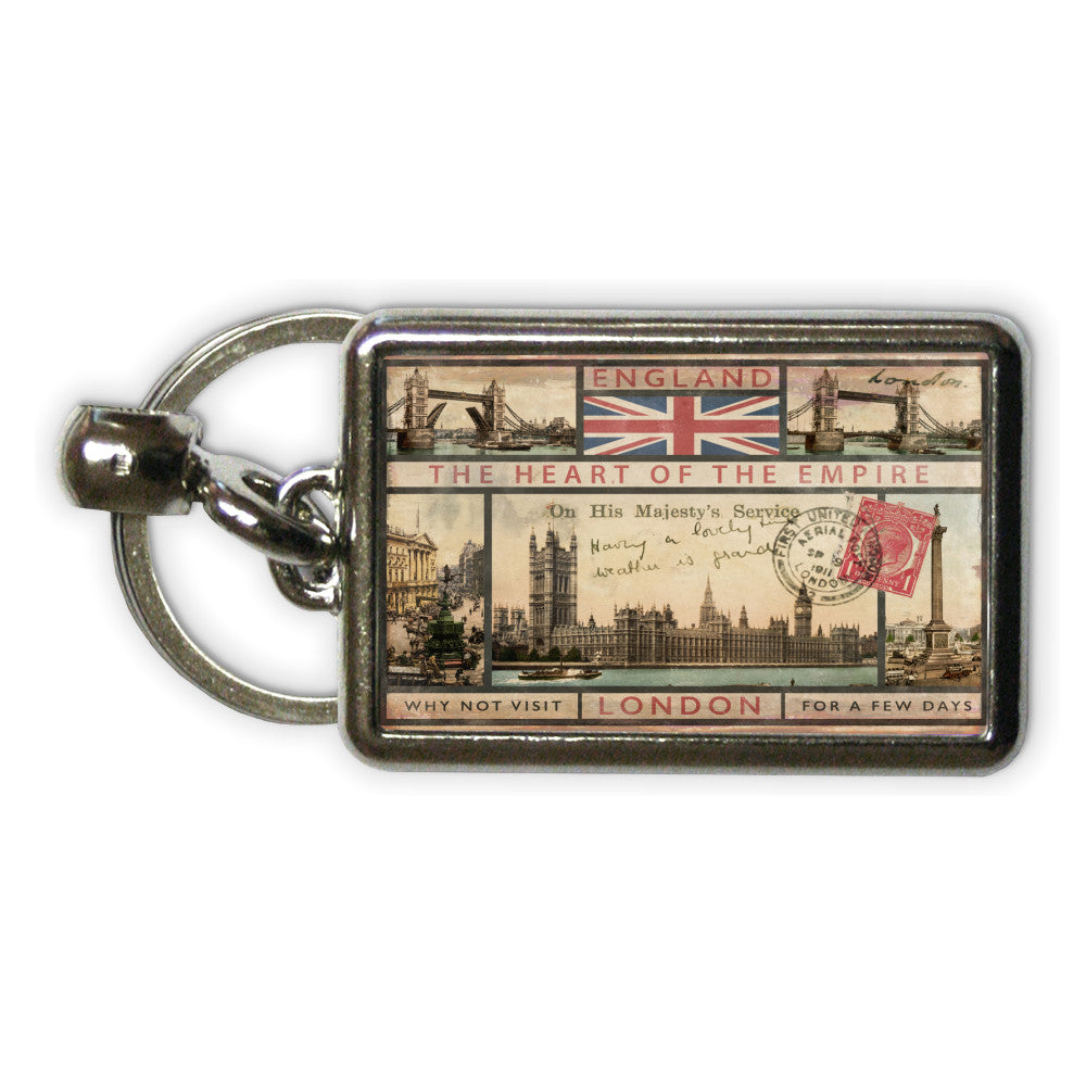 London Metal Keyring