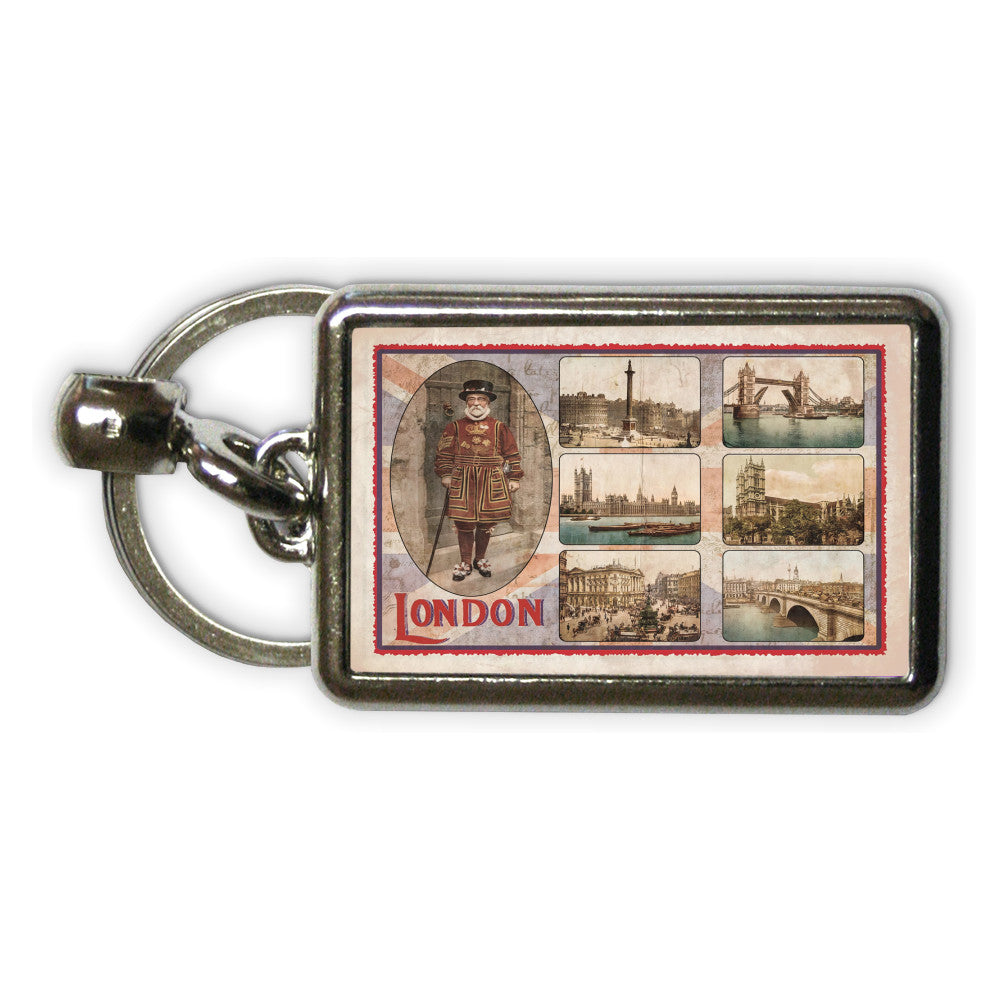 London Metal Keyring