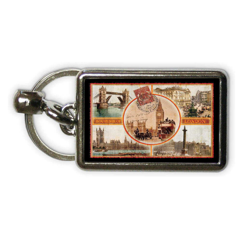 London Metal Keyring