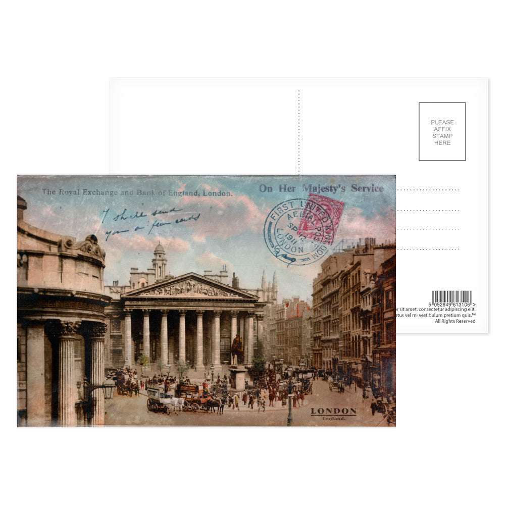 The Royal Exchange and Bank of England Postcard Pack