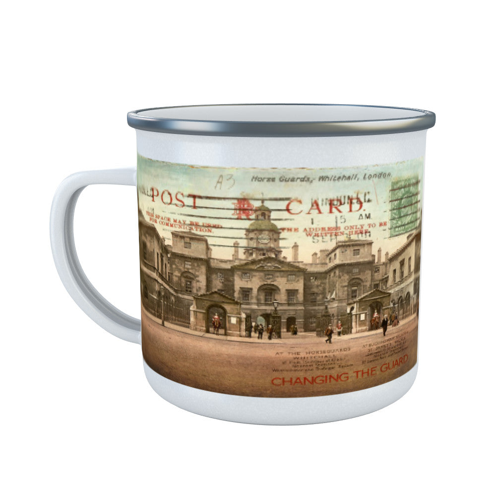 Changing Guards at Buckingham Palace Enamel Mug