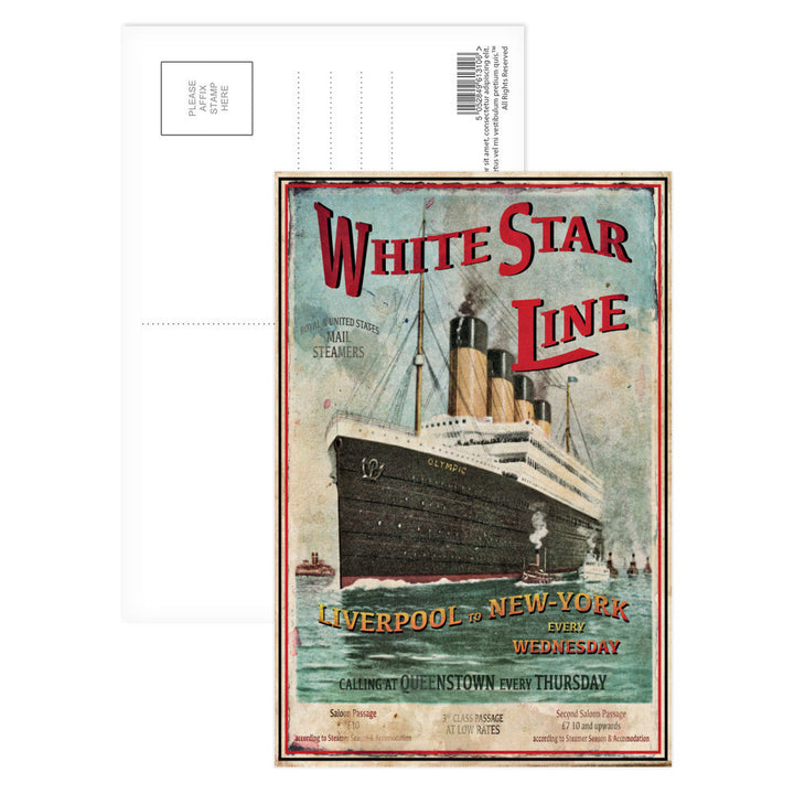 The White Star Line Postcard Pack