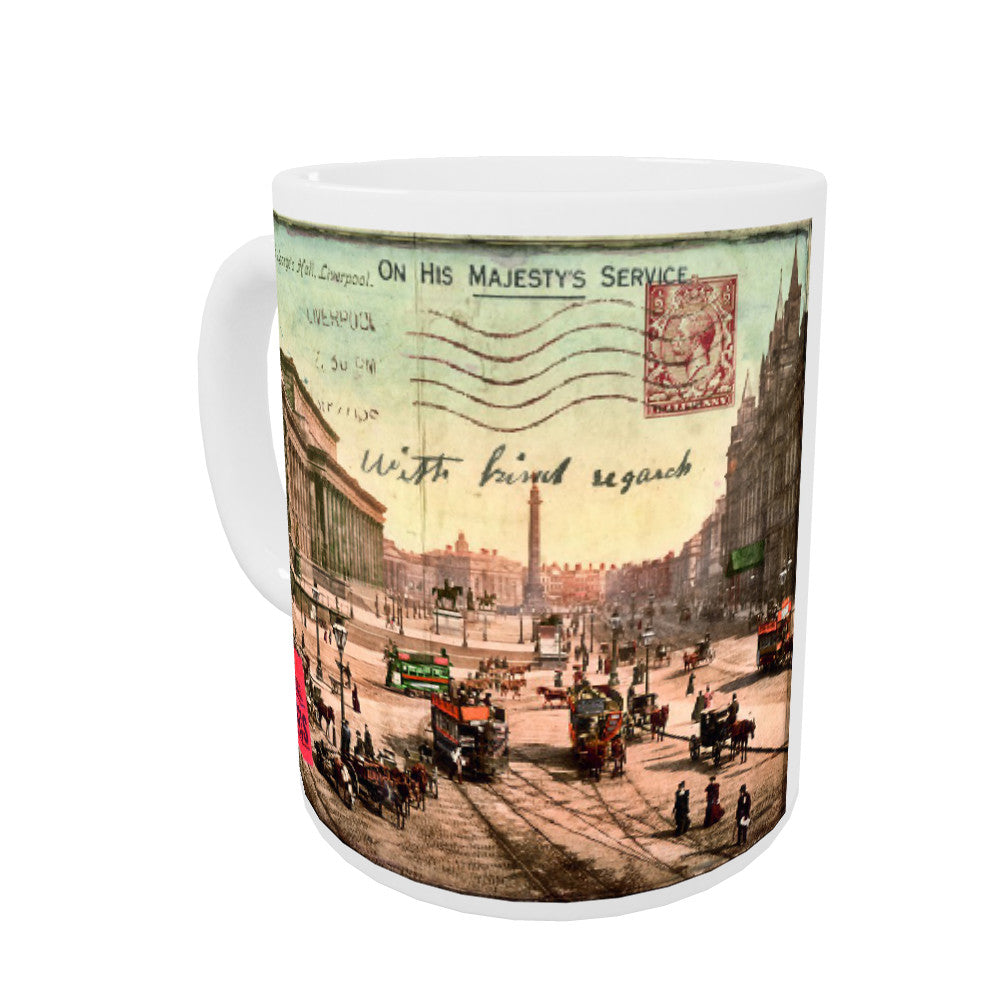 Lime Street and St Georges Hall, Liverpool Mug