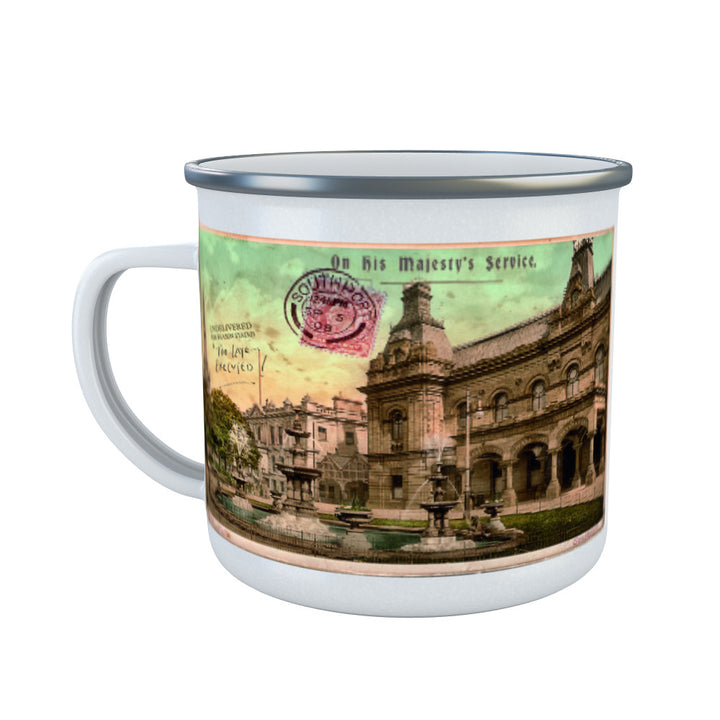 The Town Hall, Southport Enamel Mug