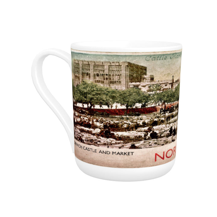 Norwich Castle and Market Bone China Mug