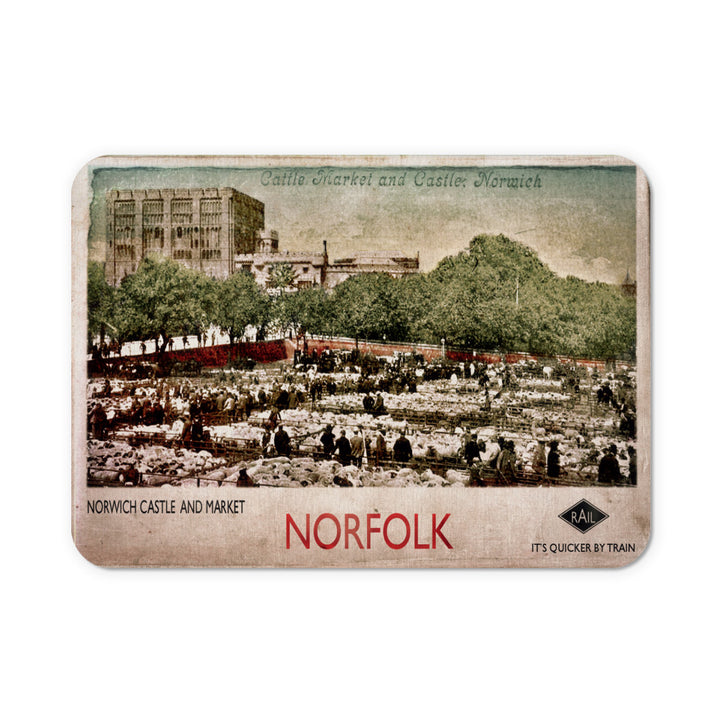 Norwich Castle and Market Mouse Mat